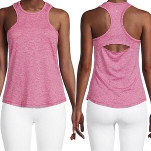 Spyder cutout racer back hot pink tank activewear athletic‎ sporty running